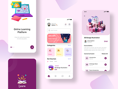 E-learning App app app design application design classes design e learning e learning app education learn learning learning management system online course online school study ui ui design uitrend userinterface ux ux design