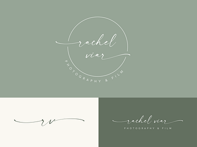 Rachel Viar | Photography & Film branding design logo minimal photography