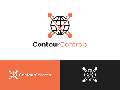 Contour Controls branding design logo