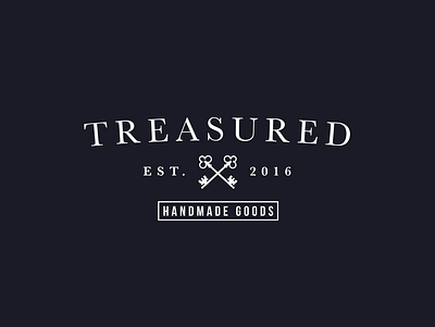 Treasured Handmade Goods branding design logo minimal
