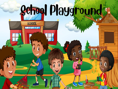 School Playground 01 amazon book amazon book cover amazon kindly attractive book cover awesome book cover book cover design book cover illustration bookcoverdesign children book illustration children vook cover design book cover illustration