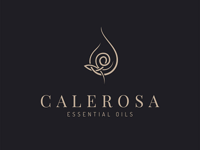Calerosa Logo Design color design design art designer dribbble line logo logo design logodesign logos logotype minimal oil outline perfect rose typography