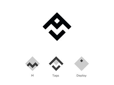 Logo for a web development company brand branding coding design developement icon logo logo design m letter logo minimal minimalist logo negative space simpul
