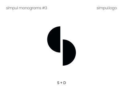 simpul monograms #3 adobe illustrator brand branding d design logo logo design minimal minimalist logo monogram monogram logo s letter sd sd logo simpul slogo symbol