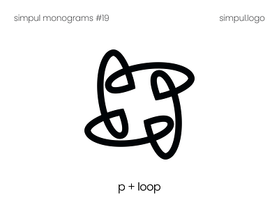 P monogram #19 adobe illustrator brand branding clean dailylogo dailylogodesign design graphicdesign logo logo design logodesign logos loops minimal minimalist logo monogram monogram logo p p letter path