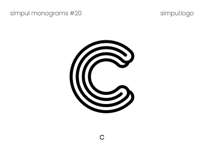 C monogram v2 adobe illustrator agency brand brand design branding c c letter c logo clean concept creative dailylogo design logo logo design minimal minimalist logo monogram monogram logo outline