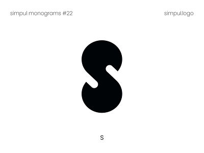 S monogram bold brand branding clean clean design creative custom type dailylogo design filled graphic design logo design logotype minimal minimalist logo modern s s letter s logo typogaphy