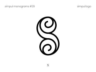 S monogram adobe illustrator brand branding branding design curves dailylogo design logo logo design logodesign logotype logotype design logotypedesign logotypes minimal minimalist logo monogram logo outline s s logo