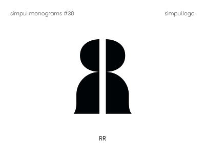 RR Monogram adobe illustrator brand branding custom daily dailylogo design filled flatdesign graphic logo logo design logodesign logotype logotype design minimal minimalist logo monogram r letter rr