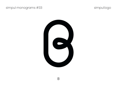 B monogram b brand branding clean clean design daily dailylogo design graphic design icon letter logo logo agency logo design mark minimal minimalist logo monogram outline symbol