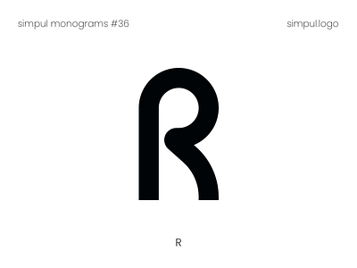 R monogram adobe illustrator brand branding creative custom type dailylogo design logo logo agency logo design logotype minimal minimalist logo monogram monogram logo r r letter logo r logo typogaphy