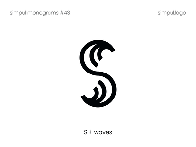 S + waves monogram