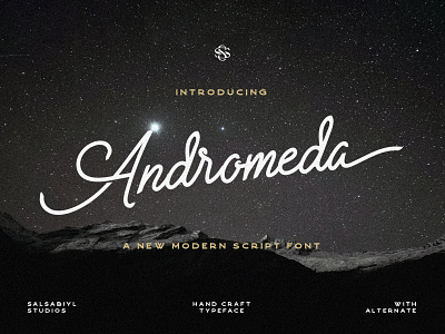 Andromeda - Modern Script Font