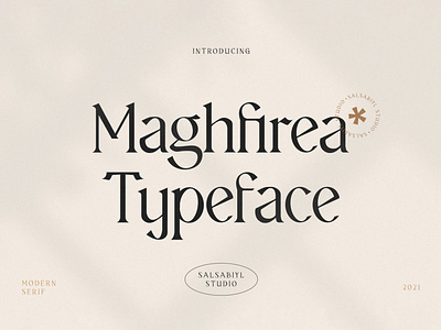 Maghfirea - Modern Serif Typeface font lettering type typeface typeface design typography art typography poster