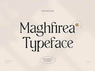 Maghfirea - Modern Serif Typeface