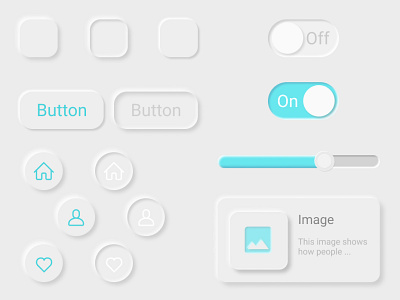 Neumorphism UI Kit design figma figmadesign icon illustration mobile ui ui ux design ui kit ui ux