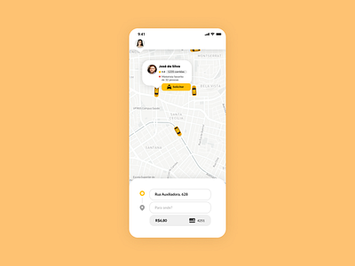 Taxi App - UI Design app digital product figma mobile ui design ux design