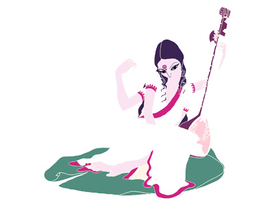 Indian Goddess Saraswati arts goddess indian knowledge music mythology saraswati wisdom and nature
