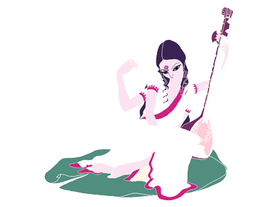 Indian Goddess Saraswati