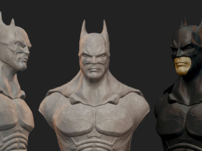 The Knight Crusader 3d batman pixelogic sculptris