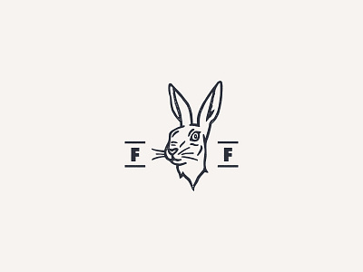 Fortune & Favour animal branding favor favour fortune grit hand drawn hare heritage identity illustration logo luck rabbit texture