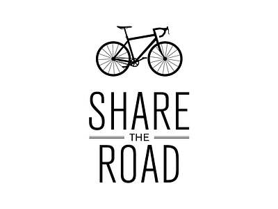 Share The Road apparel bicycle bike cycle cycling fixie t shirt typography