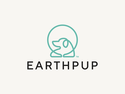 EarthPup Logo Evolution branding dog earth identity logo pup treats