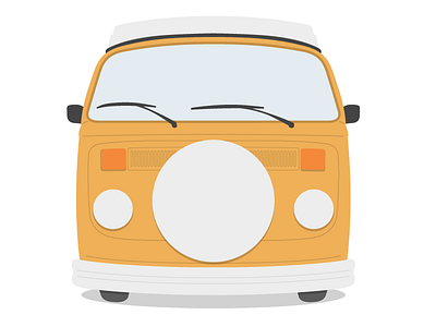 VW Westfalia bus camper illustration retro van vintage volkswagen vw westfalia