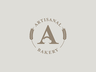 Artisanal Bakery artisan artisanal bakery chef concept cupcake hat identity logo pastry wheat