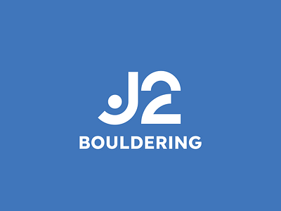 J2 Bouldering 2 abstract boulder bouldering climb climbing gym human identity j letter j logo number 2 person