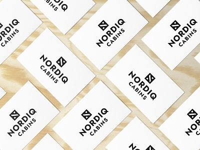Nordiq Cabins Business Cards business cards cabins house letter n mockups n nordic scandianvian texture wood