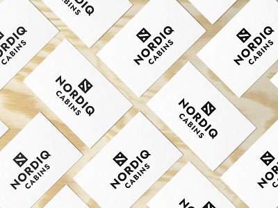 Nordiq Cabins Business Cards business cards cabins house letter n mockups n nordic scandianvian texture wood