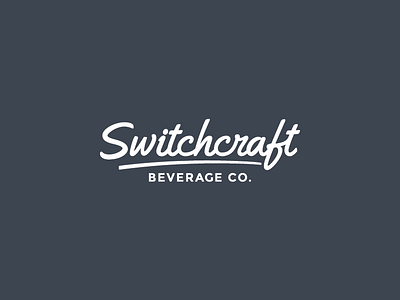 Switchcraft Identity beverage cursive handwriting identity logo script switchcraft typography