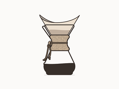 Chemex caffeine café chemex coffee filter glass illustration leather liquid water wood