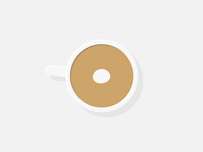 Flat Flat White café coffee flat flat design icon illustration minimalism minimalist vector white