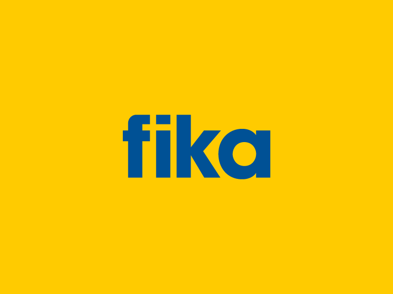 Fika Concept cafe coffee fika flag gif logo nordic scandinavian sweden swedish