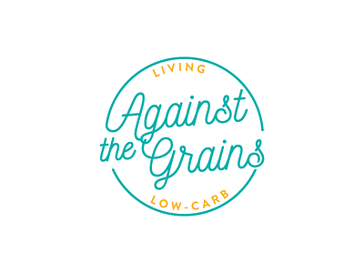 Against the Grains branding food handwritten identity keto lettering logo logotype low carb paleo type typography