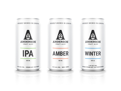 Nice Cans! amber beer branding brewery can canada craft beer hops identity ipa logo winter