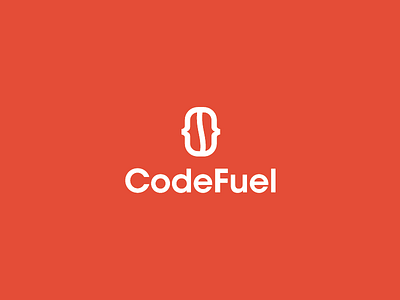CodeFuel Concept bean bracket caffeine code coder coffee concept development fuel icon logo