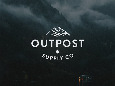 Outpost Supply Co. branding canada concept identity leaf logo mountain outdoors outpost retro rustic vintage