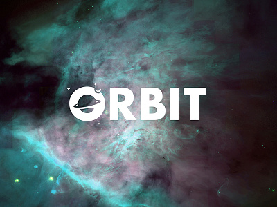 Orbit branding futura galaxy identity logo nasa orbit planet space stars