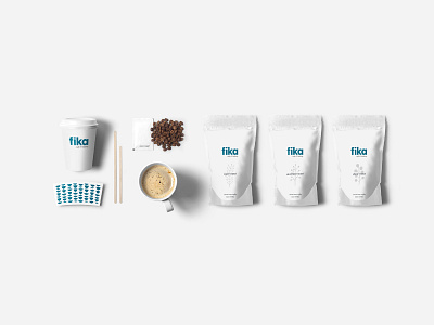 Fika Concept - Packaging branding cafe coffee fika flag logo nordic packaging scandinavian sweden swedish