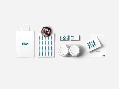 Fika Concept - Stationery & Collateral branding cafe coffee fika flag logo nordic packaging scandinavian stationery sweden swedish