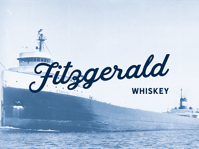 Fitzgerald Whiskey Identity boat bourbon edmund fitzgerald identity lake lake superior logo ship superior whiskey