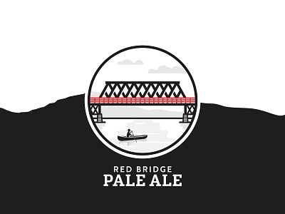 Red Bridge Pale Ale branding brewery bridge british columbia craft beer illustration locomotive pale ale railway train