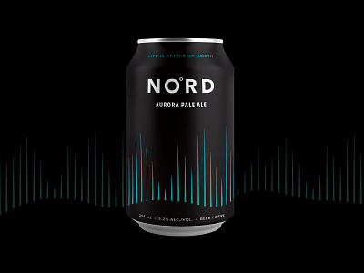 Aurora Pale Ale Concept aurora beer can beer label brewery craft beer craft brewery mimimalist minimalism nord nordic north northern northern lights up north