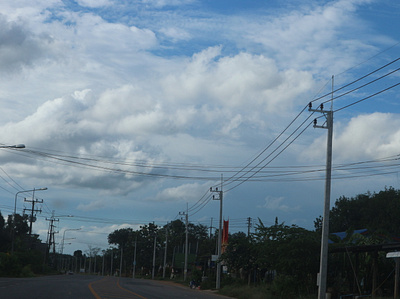 Rayong Sky #1 blue cloud peaceful sky thailand
