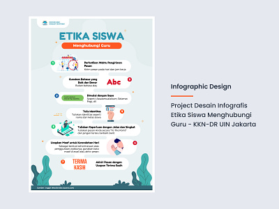 Infografis Etika Siswa Menghubungi Guru