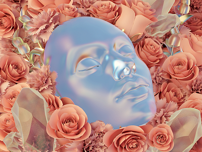 Smell The Roses 3d 3d art blender3d dailyrender design landscape render surreal surrealism