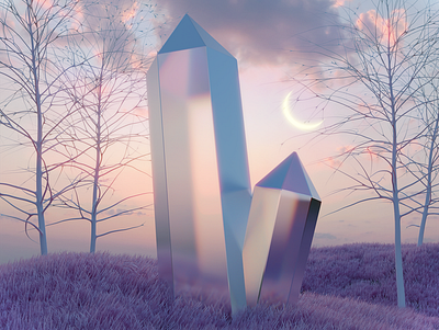 Lucid Dream 3d 3d art blender3d dailyrender design landscape render surreal surrealism